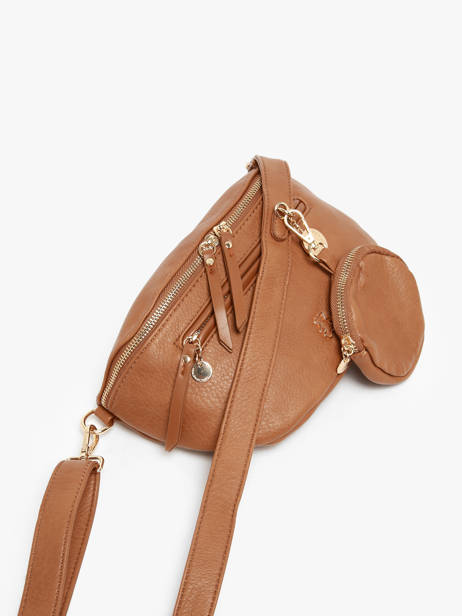 Heuptasje Lulu castagnette Bruin zip YSALINE ander zicht 1